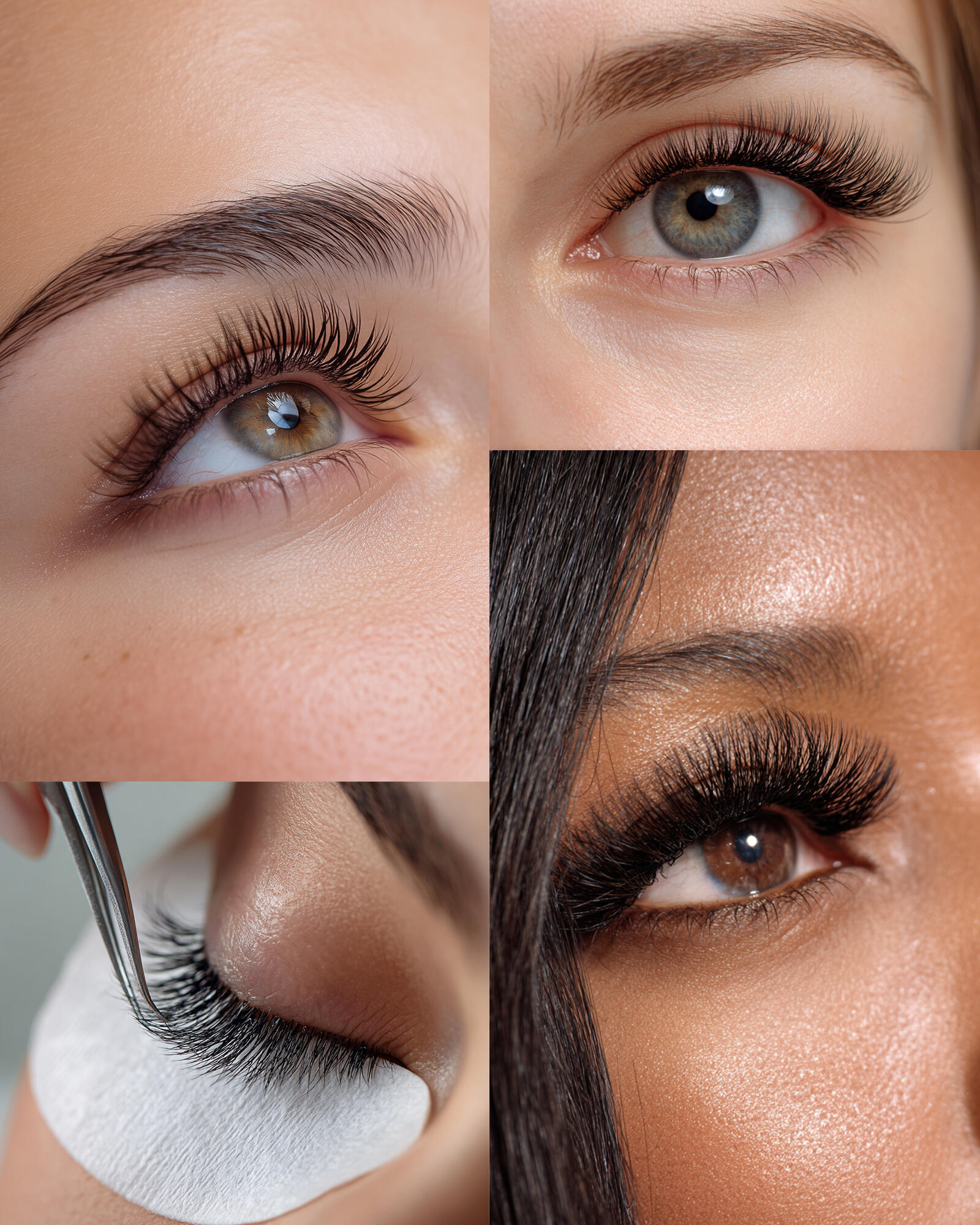 Volume Lash Set Hybrid lashes Toronto close up result